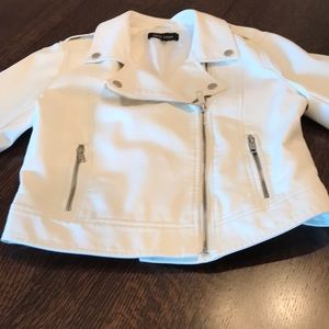 White leather jacket